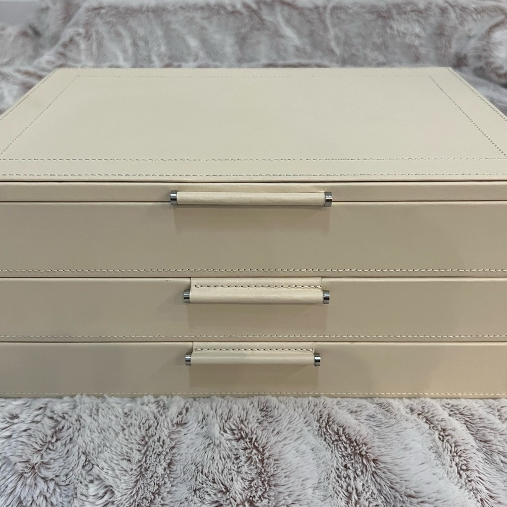 Wolf Sophia Ivory Jewelry Box
